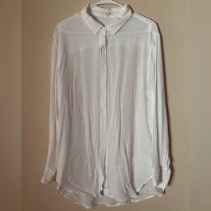 Women's White Button Down Shirt